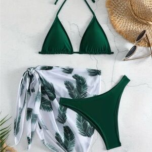 NWT Green Bikini with Cover